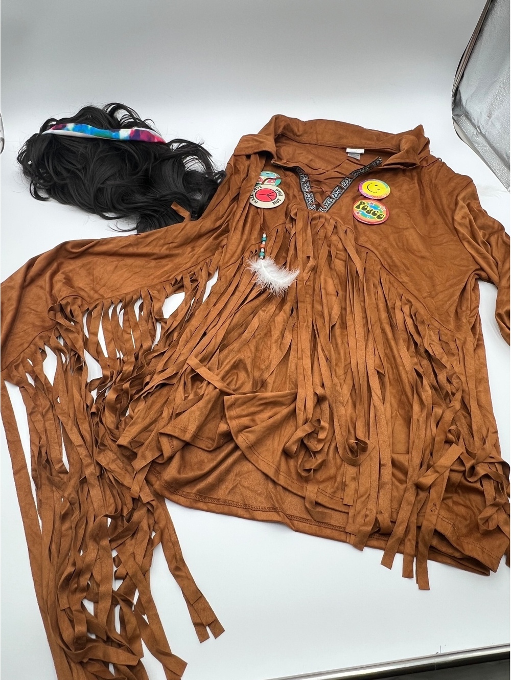 Men’s Hippie Halloween Costume 60s 70s Retro Groovy Party Outfit